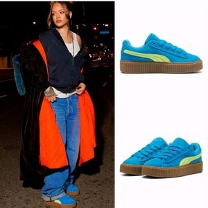 PUMA Rihanna Fenty x Creeper Phatty Speed Blue (399332-02) Size 7 Women's New.